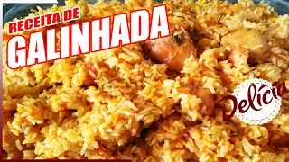 GALINHADA  COM ARROZ FÁCIL DE FAZER - RECEITAS DA ROSA