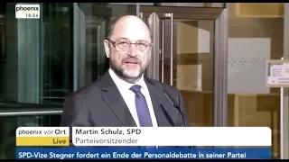 Rücktritt: SPD-Chef Schulz: [ seine letzte Rede ] - 13.2.18