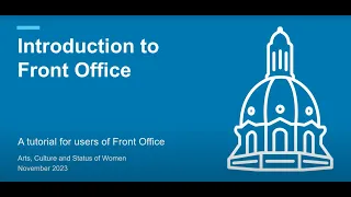 Introduction to Front Office