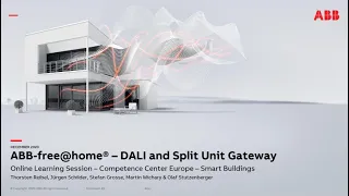 Online Learning Session about ABB-free@home® – DALI and Split Unit Gateway