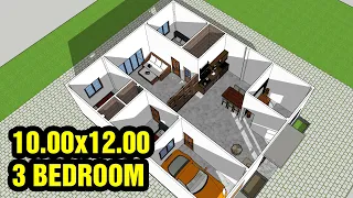 A48_HOUSE MODEL DESIGN || 10.00 x 12.00 || 3 BEDROOM