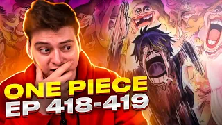 Sanji has gone to HEAVEN!! One Piece 418-419 episode | Reaction to anime