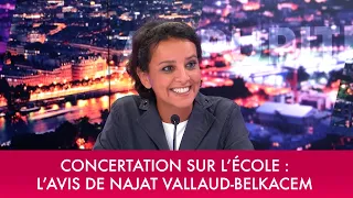 Concertation sur l'école : l'avis de Najat Vallaud-Belkacem