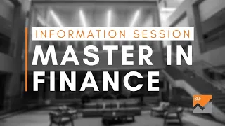 Master in Finance Information Session