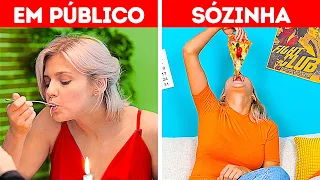 GAROTAS EM PÚBLICO vs. GAROTAS SOZINHAS || MOMENTOS HILÁRIOS E COM OS QUAIS VOCÊ VAI SE IDENTIFICAR