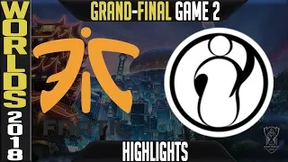 FNC vs IG Highlights Game 2 | Worlds 2018 Grand-final | Fnatic vs Invictus Gaming G2