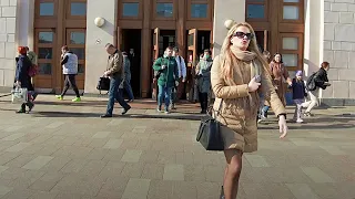 Moscow Metro Station Park Kultury (Sokolnicheskaya Line, Ring Line)