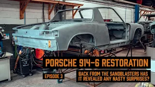 Porsche 914 - 6 restoration - Episode 3 - Back from the sandblasters