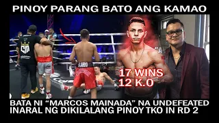 PINOY NA BATO ANG KAMAO BATA NI MARCOS MAIDANA NA UNDEFEATED AT CHAMPION BAGSAK AT INARAL