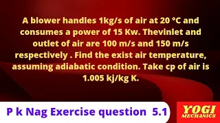 P k nag solution of the question 5.1 of the chapter 5 of the thermodynamics