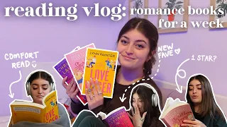 reading romance books for a week | *spoiler free* reading vlog💘📚🥰