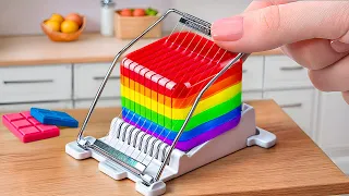 Amazing RAINBOW Cake Decorating Ideas Are Very Creative And Tasty | Satisfying Miniature Cake Hacks