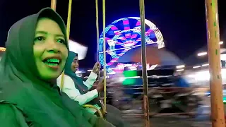 Malam Minggu nyenengin anak pergi pasar malam!? bareng temen"nya