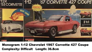 Large Scale! Monogram 1:12 Chevrolet 1967 Corvette 427 Coupe Kit Review