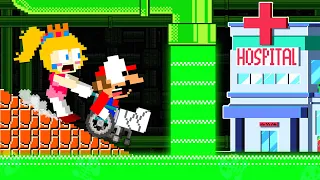 Mario Hospital: PEACH Takes MARIO to the Hospital in Maze Mayhem | Game Animation