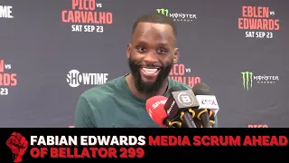 Fabian Edwards Media Scrum Ahead of Bellator 299 Title Fight with Johnny Eblen