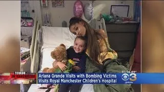 Ariana Grande Visits With Bombing Victims In Manchester