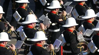 The Band of HM Royal Marines School of Music Beating Retreat 2022