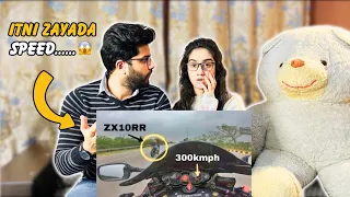 Pakistani Couple Reaction on DELHI to AGRA in 15 Minutes on HAYABUSA | #Delhi #Agra #India #Reaction