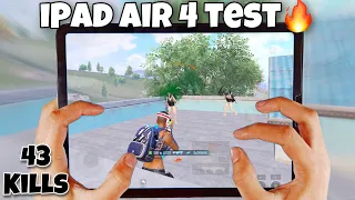 IPAD AIR 4 2023 PUBG TEST🥵 | 5 FINGER HANDCAM🔥 | PUBG MOBILE GAMEPLAY #1