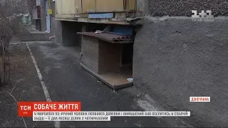 У Маріуполі чоловік два місяці жив у буді разом із собакою