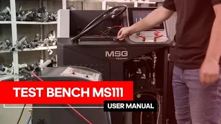 Detailed manual on  MS111 Test bench operation