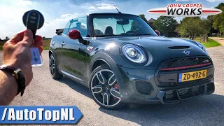 MINI JCW Convertible REVIEW POV on AUTOBAHN (No Speed Limit) & ROAD by AutoTopNL