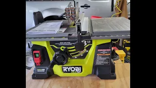 Unbox/use Ryobi PBLTS01 18V cordless table saw "YES!" (S4-E1)