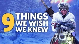 MHW: Iceborne - Things We Wish We Knew Before Starting