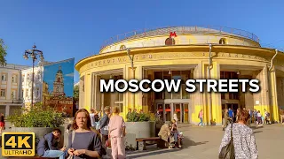 [4K] 🇷🇺 Moscow Streets ☀️ Paveletskaya Square, Pyatnitskaya Street, Balchug Street | June 2022