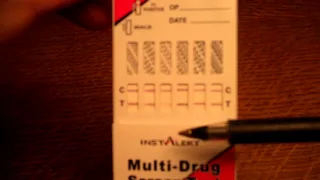 Multi panel drug test results  What do faint lines indicate