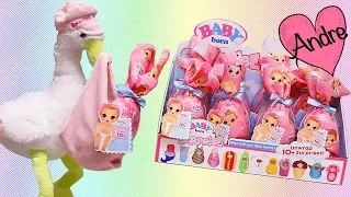 Cigüeña me trae caja de Baby Born Surprise! Muñecas y juguetes para niñas y niños