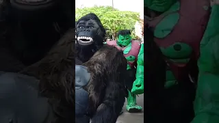 Kingkong & Hulk Di acara Arak arakan