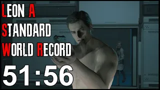 Resident Evil 2 Remake - Leon A Speedrun Former World Record - 51:56