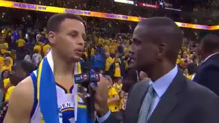 Thunder vs Warriors   Game 2  Stephen Curry Postgame Interview   May 18, 2016   2016 NBA Playoffs