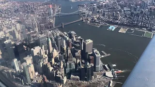 Fantastic CLOSE UP Views! - Flying Over Manhattan New York City- Landing LGA Laguardia - DL CRJ-900