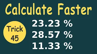 Percentage to Fraction Conversion (14.28% , 33.33%, 8.33%) | % to Fraction Conversion