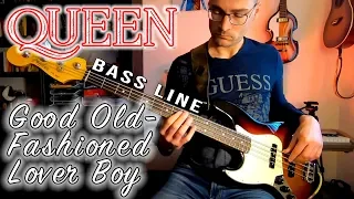 Queen - Good Old-Fashioned Lover Boy /// Bass Line [Play Along Tabs]