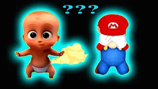 Boss Baby Fart & Mario Crying Sound Variations in 31 Seconds