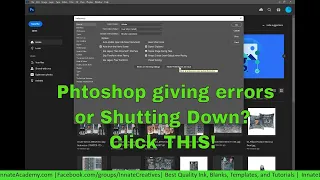 Photoshop Reset Preferences Issues Printing Exporting Shutting Down Photoshop Template Innate