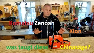 0815 Komatsu Zenoah Klon Stan Werk 5200 Professional Chainsaw mit 52cc - was taugt diese Chinasäge?