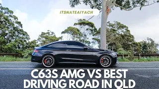 C63S AMG vs THE BEST DRIVING ROAD IN QLD