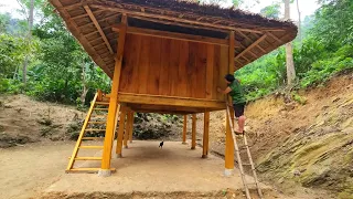 300 Days - the process of building a big wooden house - Living With Nature [Full Video]