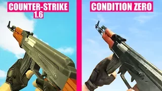 Counter-Strike 1.6 vs Counter-Strike Condition Zero - Weapons Comparison