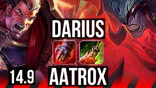 DARIUS vs AATROX (TOP) | 5k comeback, 11/3/9, Legendary | BR Master | 14.9