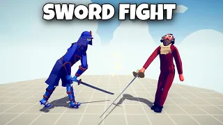 SWORD FIGHT - TEACHER vs EVERY UNIT - Totally Accurate Battle Simulator TABS