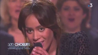 Amel Bent chante «Je Vais T'Aimer» pour l'émission "300 Chœurs chantent Michel Sardou" (29/03/2019)