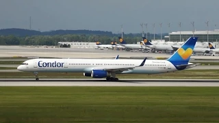 Condor Thomas Cook Boeing 757-330 D-ABOI departure at Munich Airport Abflug München Flughafen