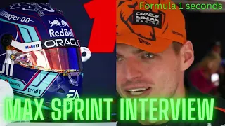 Max Verstappen Post Sprint Qualifying Reaction_Explained that Perez didn't see Me_Austrian GP 2023.
