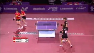 WTTC 2013 Highlights: Ding Ning/Liu Shiwen vs Chen Meng/Zhu Yuling (1/2 Final)